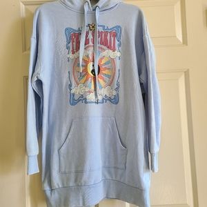Tunic polished blue hoodie size M